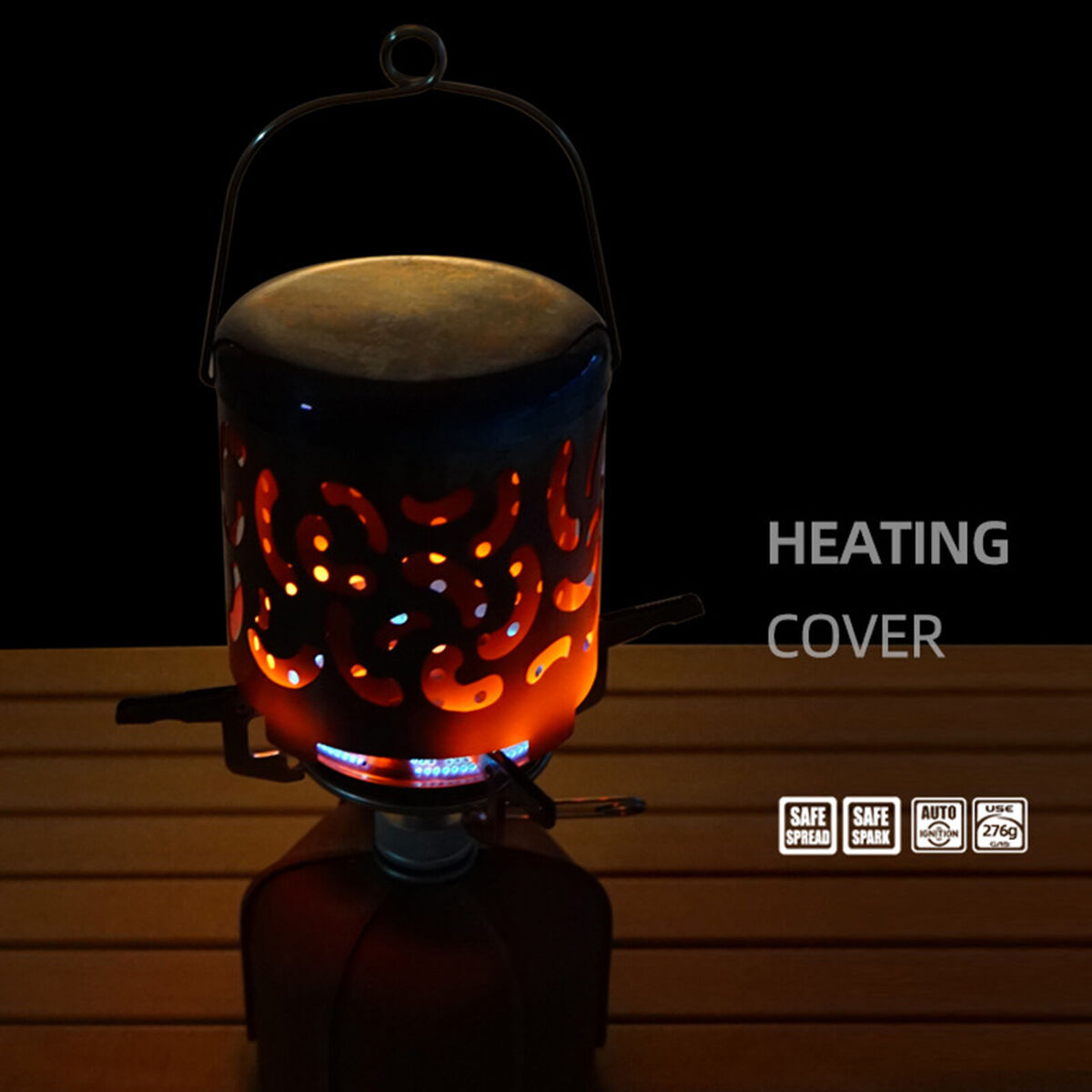 Camping Mini Heater Warming Stove Cover Tent Stainless Steel Heating Cover