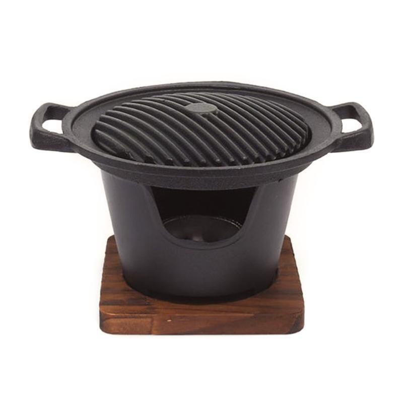 Creative One Person Metal Hibachi Grill Roasting Pan Food Grade Anti Corrosion