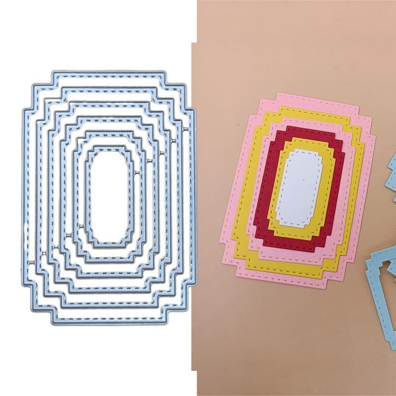Frame Metal Cutting Dies Stencil Scrapbooking DIY Album Stamp Paper Card