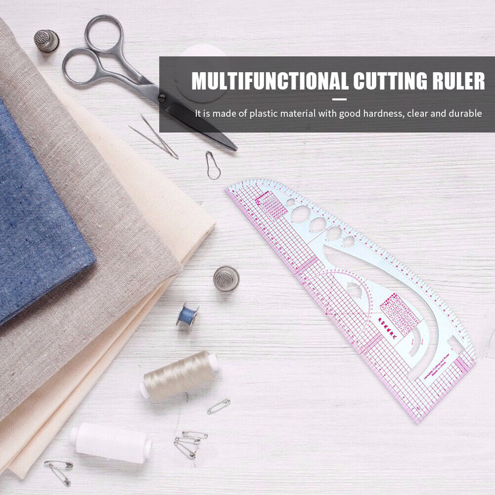 1pc 45x13cm Soft Plastic Curve Ruler Drawing Tailor Ruler DIY Sewing Tool