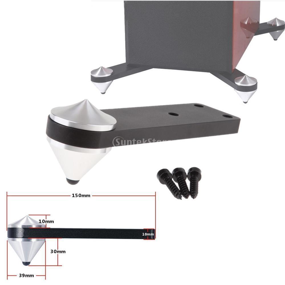 Pure Aluminium Speaker Shockproof Absorbing Floor Stand Spikes Feet Nails