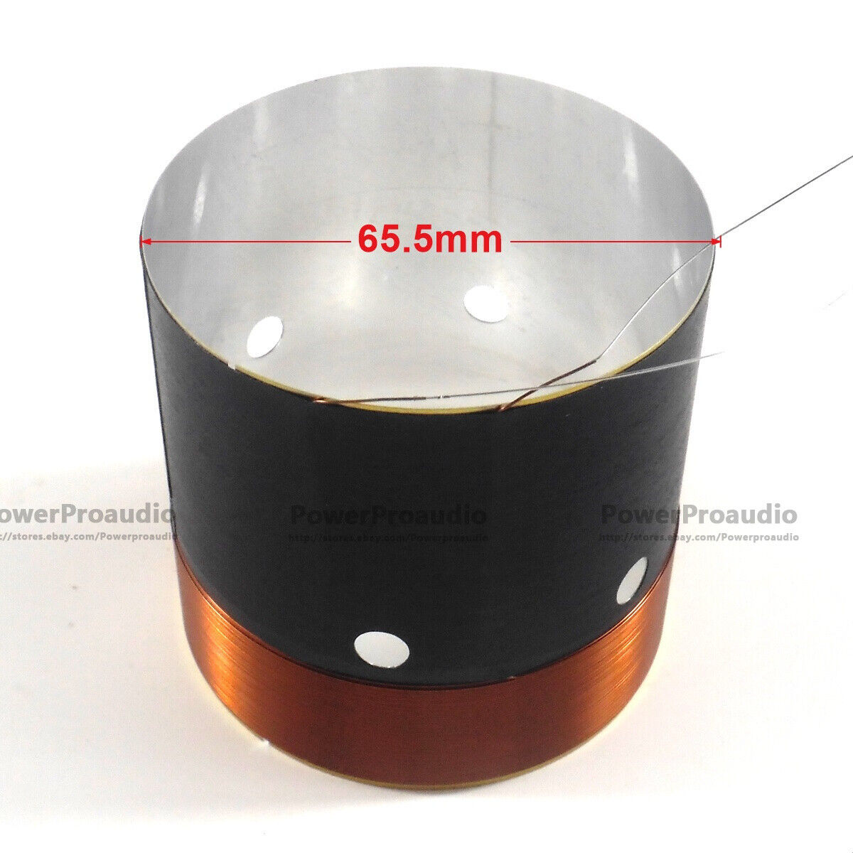2pcs 75MM Bass Voice Coil Woofer white Aluminum High Power For 15 inch Woofer