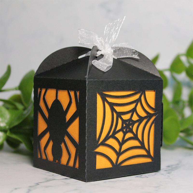 Halloween Spider Gift Box Metal Cutting Dies Stencil DIY Scrapbooking Album Card