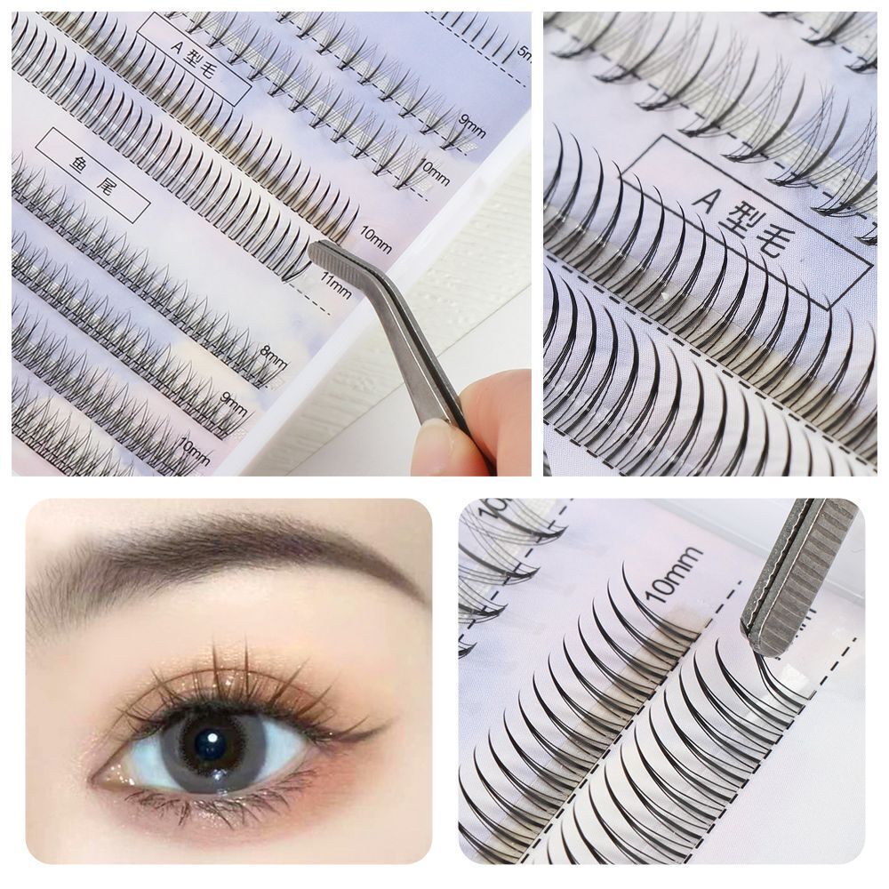 A Type False Eyelashes Individual Eyelashes Extension Faux Mink Hair Mixed Type