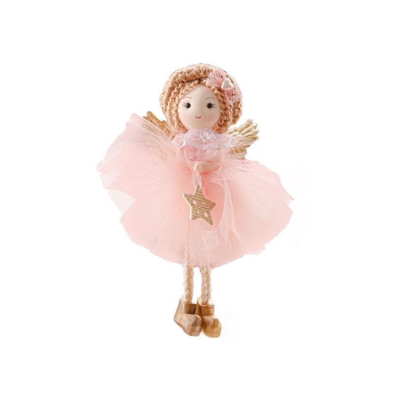 Wearing Hat Angel Christmas Tree Pendant Indoor Outdoor Garden Yard Decor