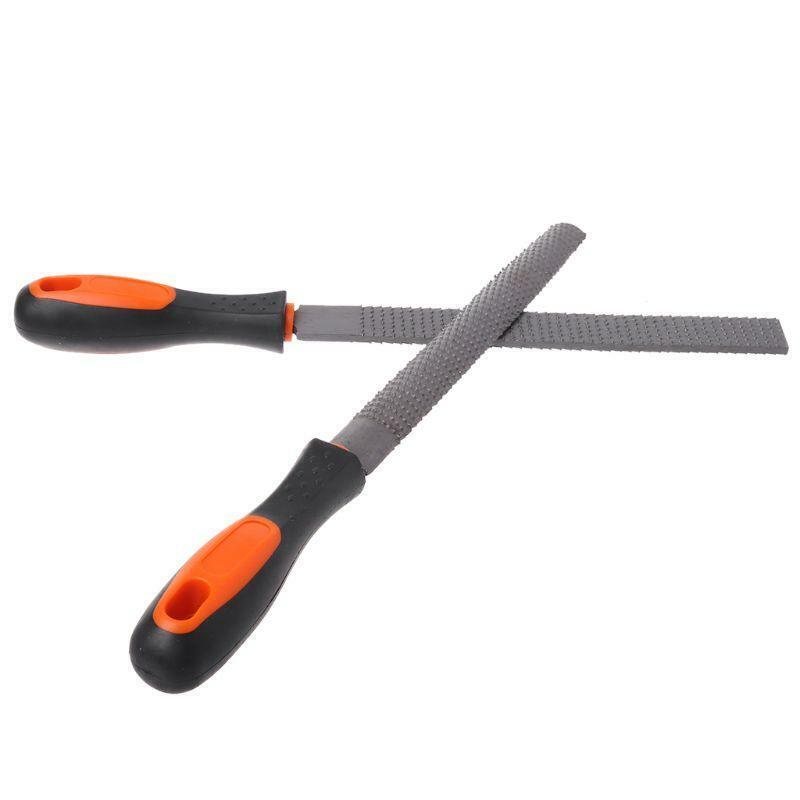 3Pcs/Set Wood Rasp Steel File Carving Flat Round Semi-circular Shape Metal File