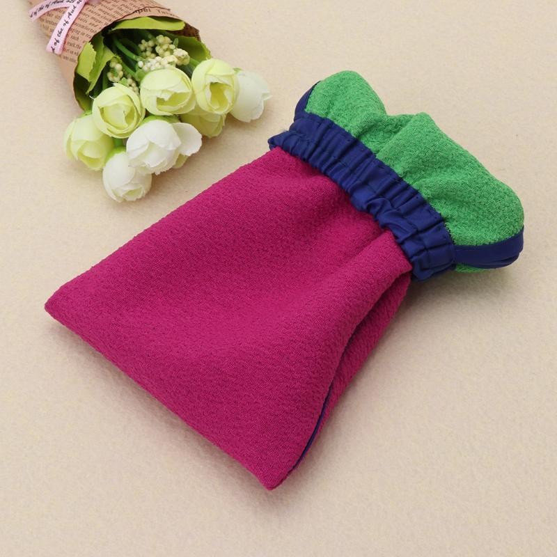 Shower Spa Exfoliator Double-sided Bathing Glove Body Cleaning Scrub Mitts