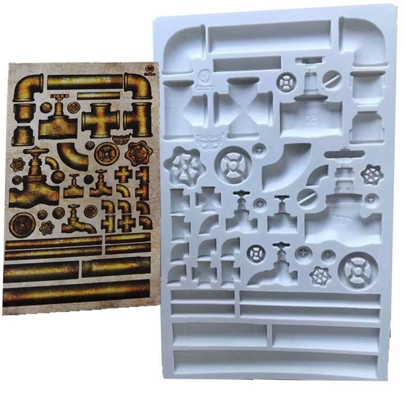 Tube Castle Cake Mold Sugar Craft Silicone Mold Cake Decorating Tools Bakeware