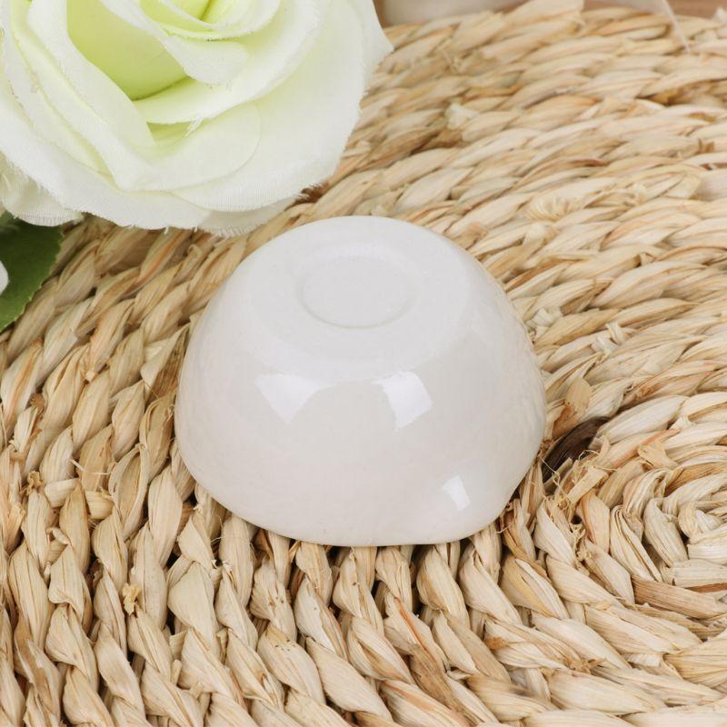 Porcelain Mortar and Pestle Set White Mixing Crusher Herbs Spices Pill Crusher