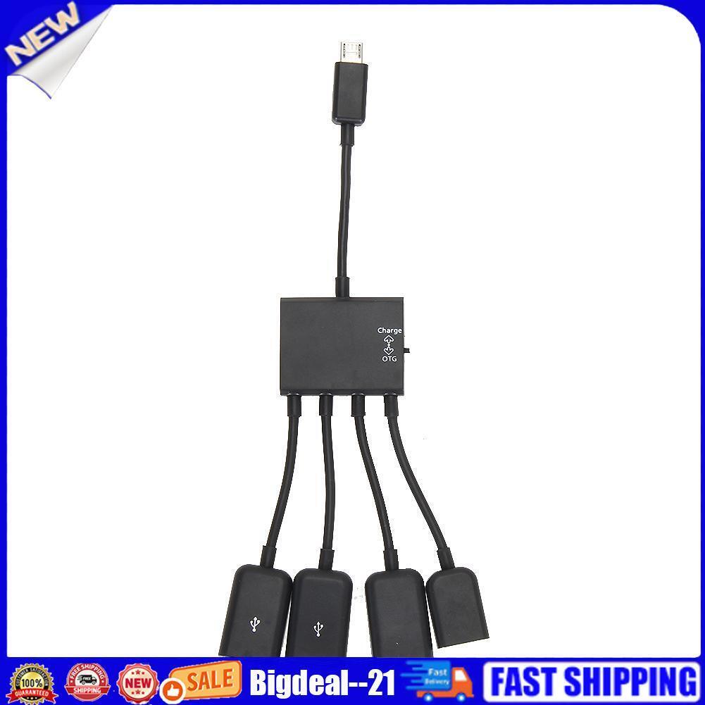 4 Port Micro USB Power Charging OTG Hub Cable for Sumsung Android PC