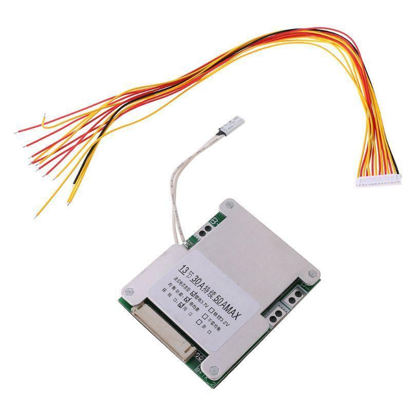 BMS 13S 48V 50A 18650 Li-ion Lithium Battery Pack Protection Equalizer Board PCB