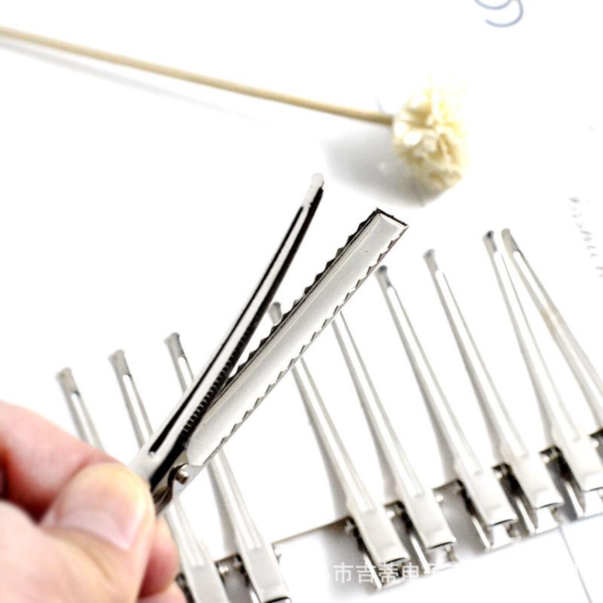 10pcs/lot Metal Crocodile Clips Cable Testing Metal Alligator Clips Clamps Hair
