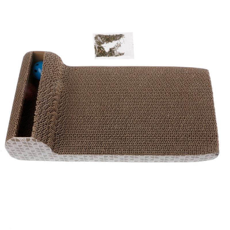 Cat Bed Scratching Pad Sofa Soft Pet Rest Square Pillow Cat House With Play Ball