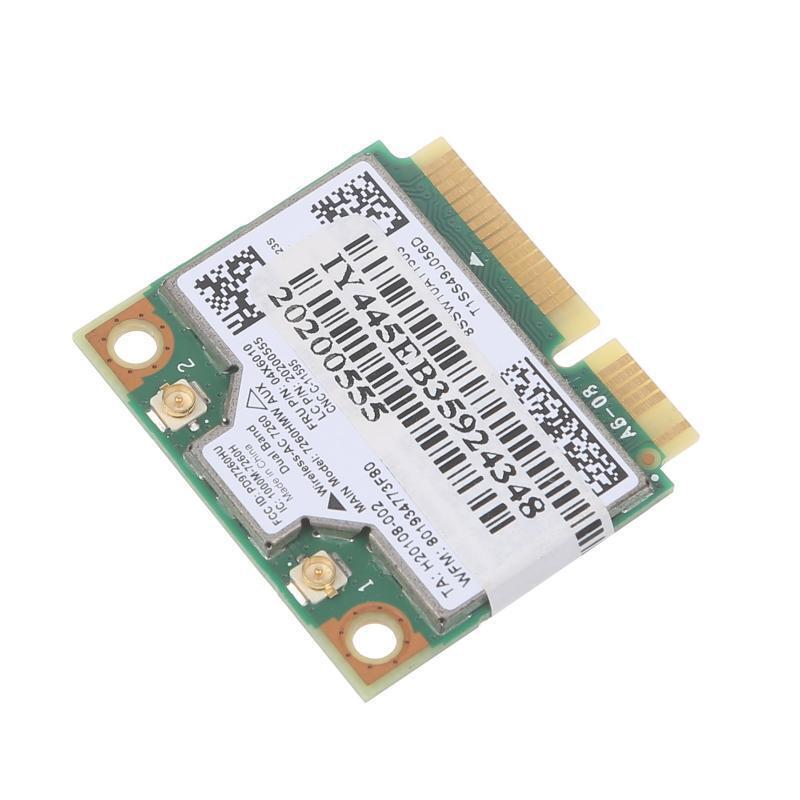 7260 7260HMW 802.11ac 876Mbps Dual Band Half Mini PCie Wireless WiFi Card BT4.0