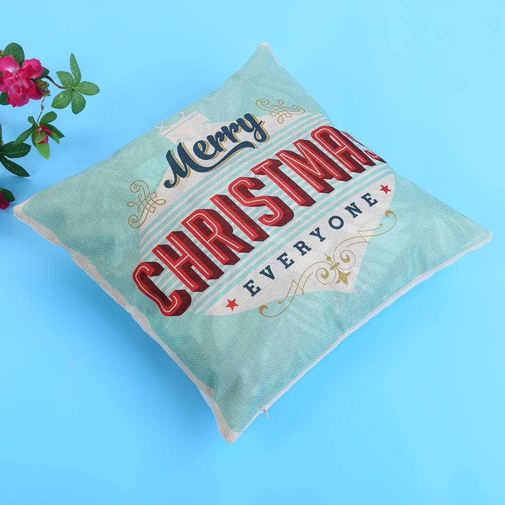 Merry Christmas Pattern Sofa Car Throw Cushion Pillow Cover Decor Gift(03)