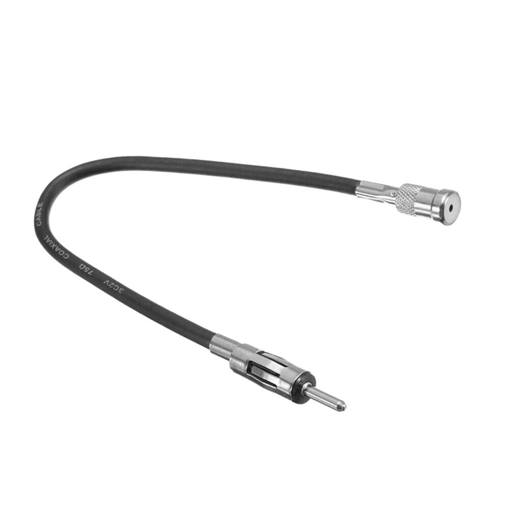Car Aerial Antenna 30cm Extension Adaptor Cable For Car Radio ISO TO DIN
