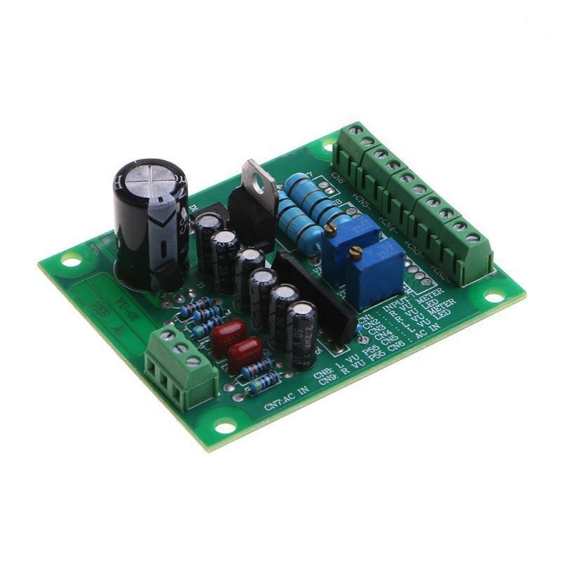 12V Stereo VU Meter Driver Board DB Audio Level Input Backlight Amplifier Module