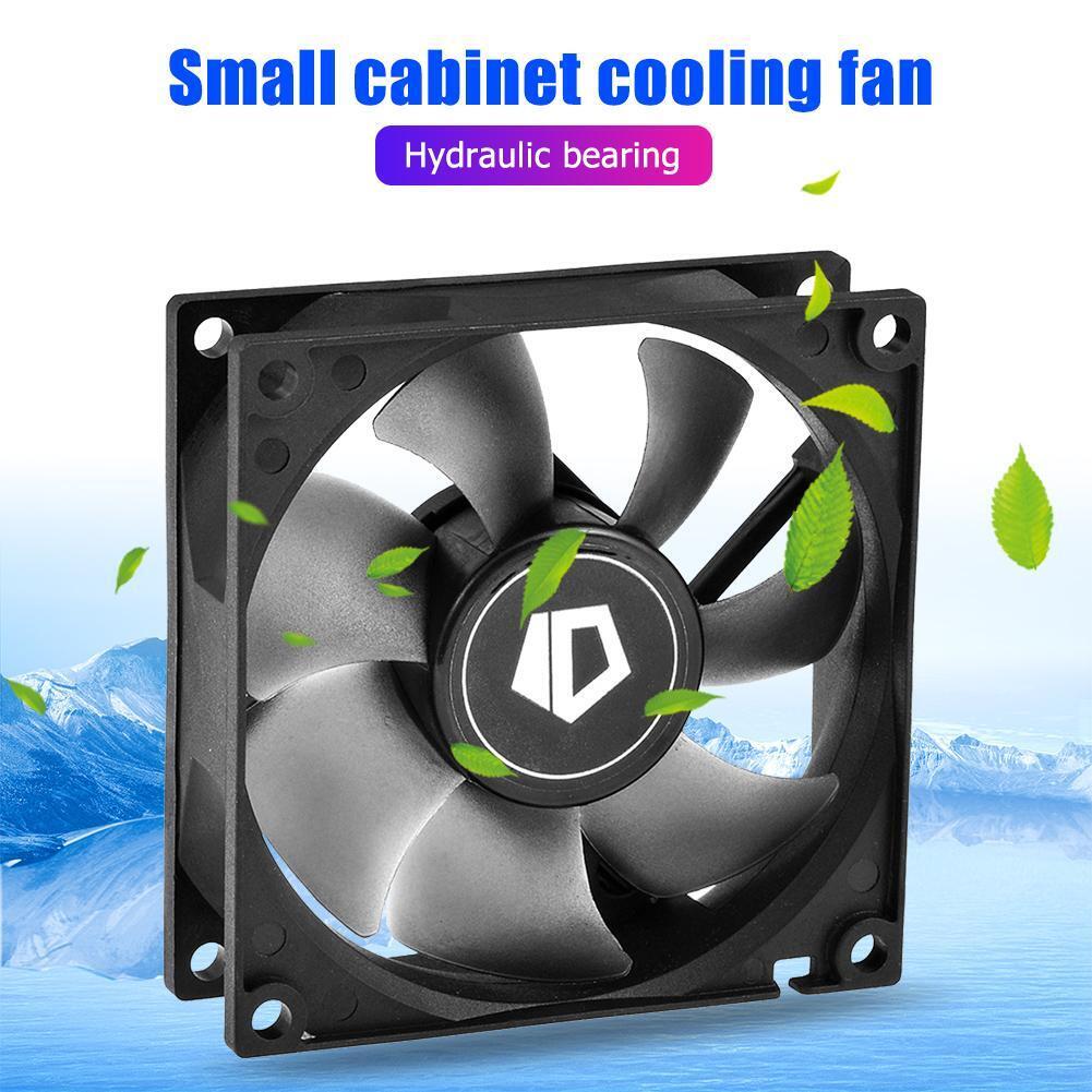 ID-COOLING NO-8025-SD 80mm Quiet 3 Pin Desktop PC Case Small Cooling Fan