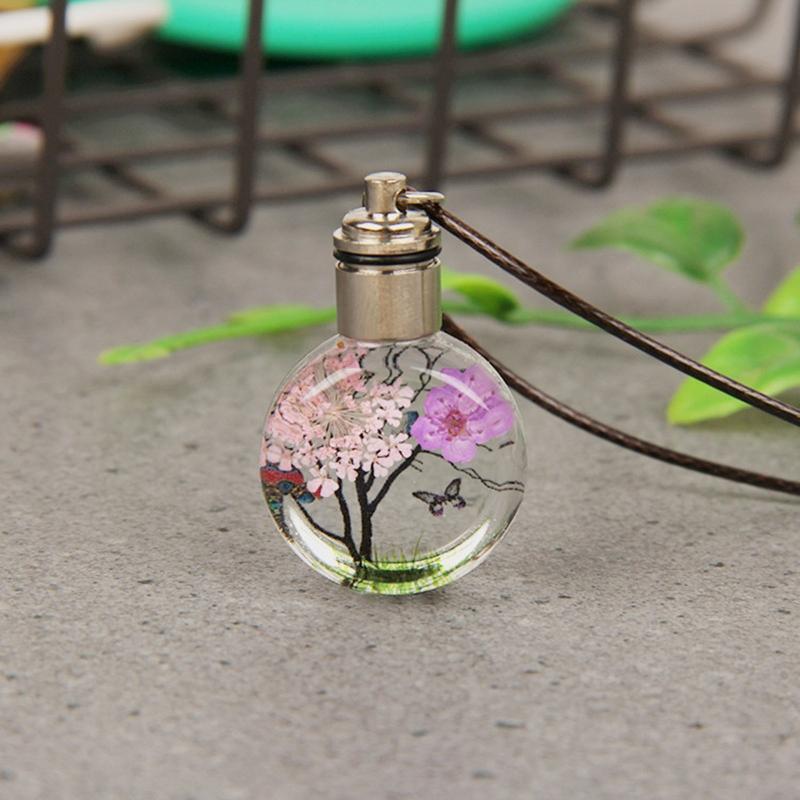Gypsophila Pendant Accessories Dried Flower Lighting Necklace Fashion Jewelry