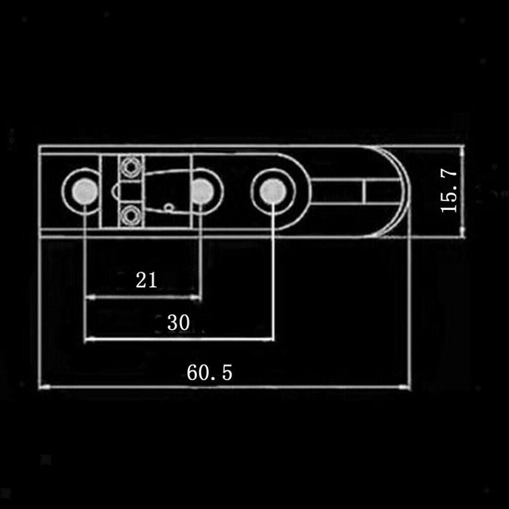 of 4 Pcs Single Individual Bridge  for 4 String Bass Guitar