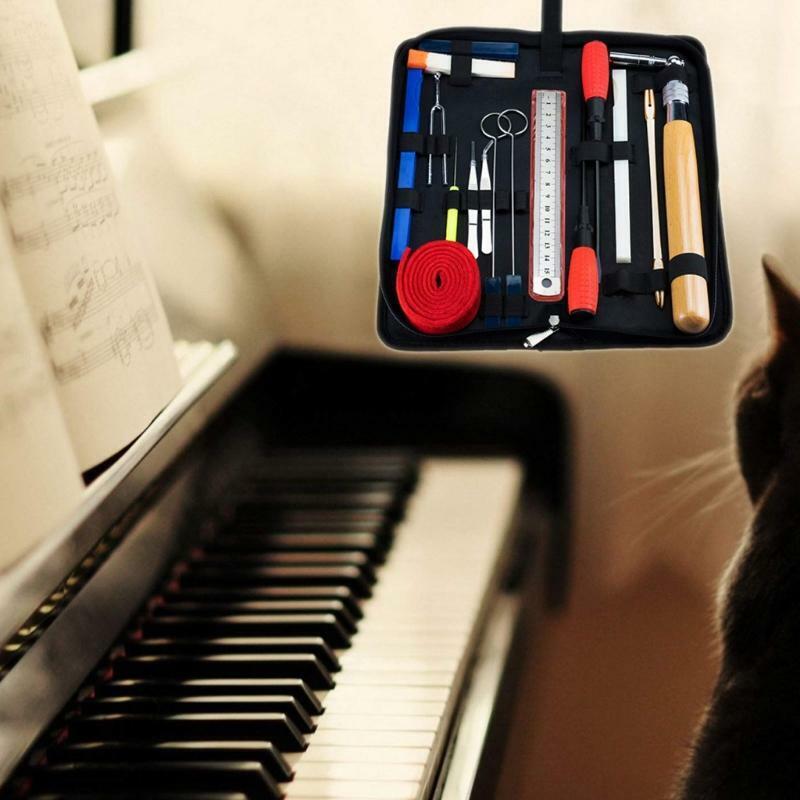 18 Pieces Piano Tuning Tools Kit Professional Piano Tuning Kits Tuning Fork