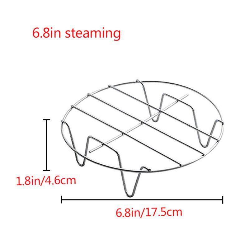 5pcs/set 7 Inch Air Fryer Accessories Baking Pizza Pan Cake Barrel Grill Rack