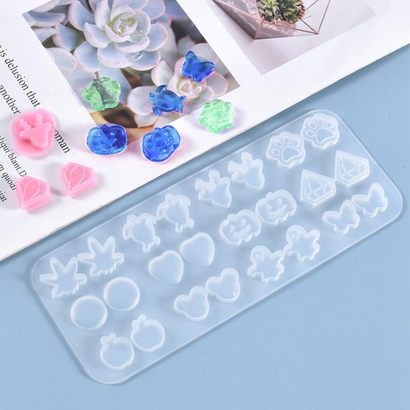 DIY Art Crafts Ear Studs Decorations Casting Mold Handmade Hanging Pendant Mold