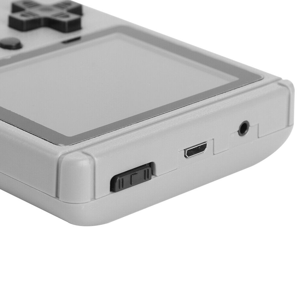 Pocket Handheld Game Console Gamepad 500 Video Games Player Gift (Grey)