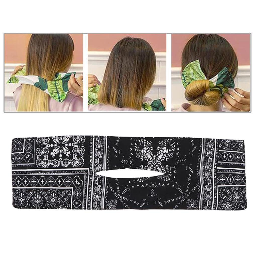 Summer Knotted Deft Bun Fashion Hair Bands Rope Headband Maker Accessories