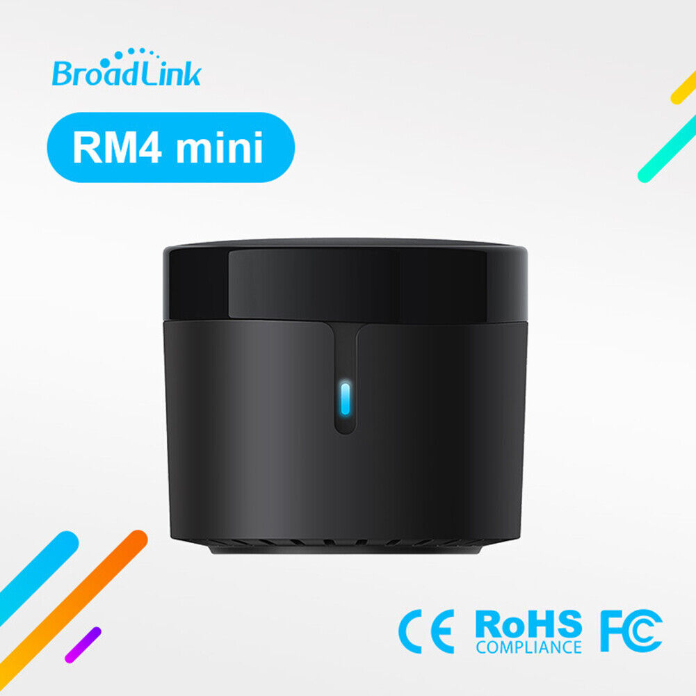 Broadlink RM4 Mini WiFi IR Smart Remote Controller Work with Alexa Google