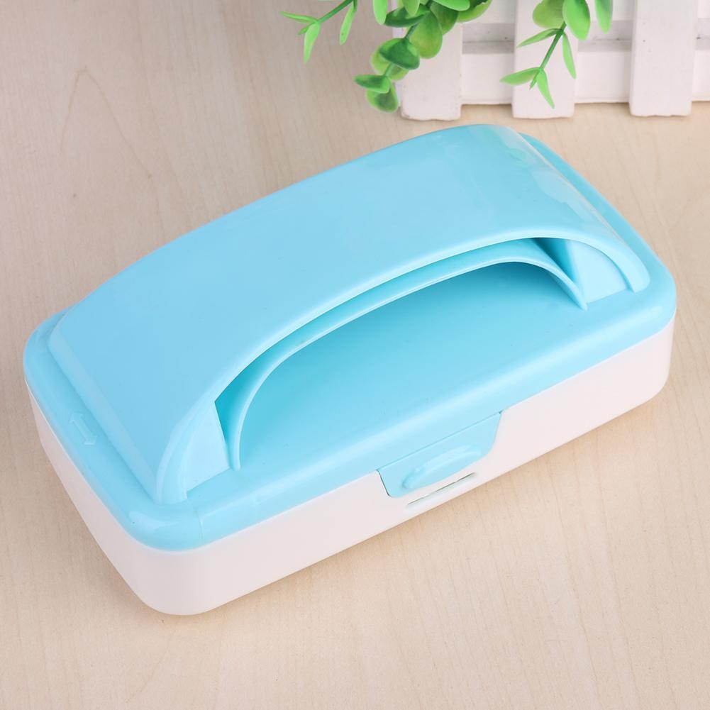 Handheld Carpet Brushes Table Sofa Bed Crumb Sweeper Roller Cleaner (Blue)