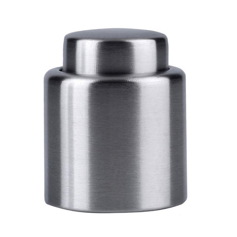 Vacuum Red Wine Stopper Stainless Steel Press Wine Cap Sealer Storage Fresh Keep