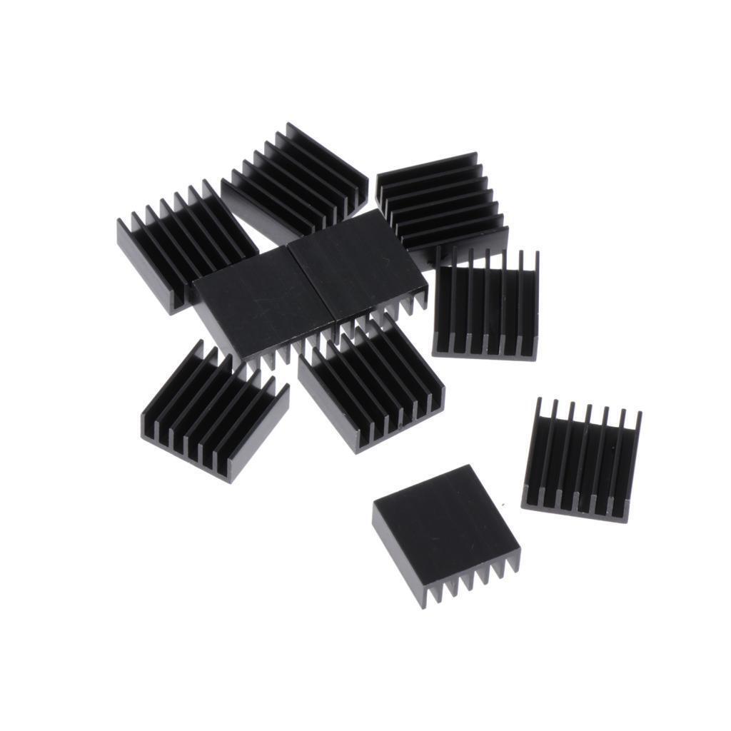 Aluminum CPU Chipset Radiator Heatsink Cooler Pad Replacement 14x14x6mm