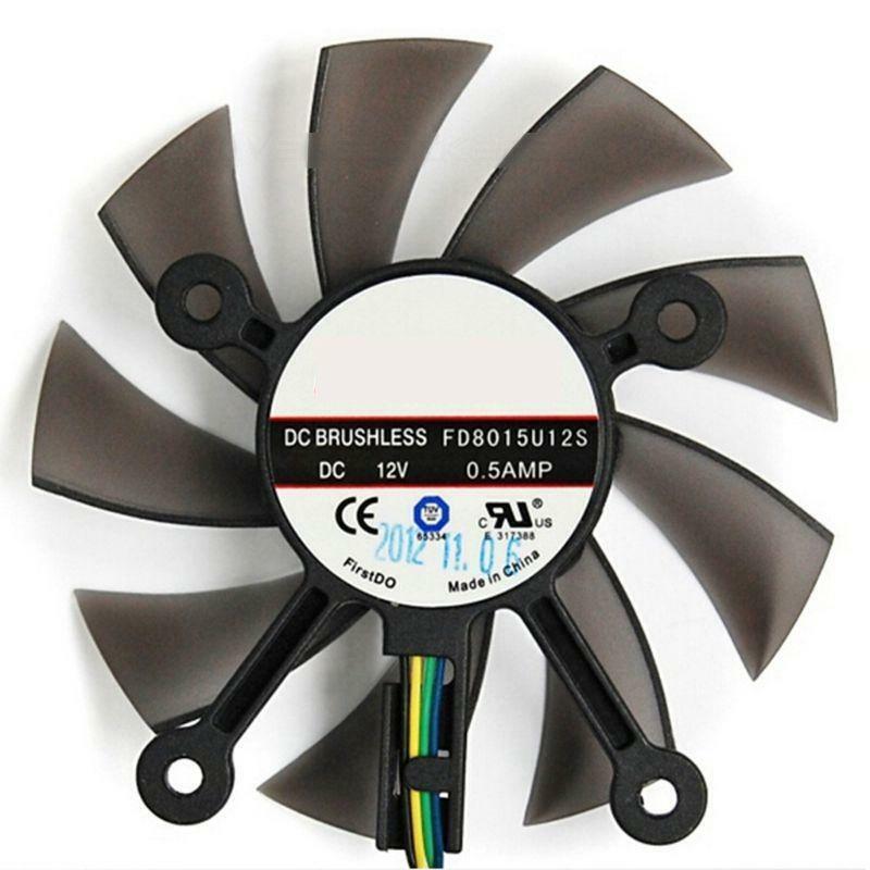 75MM FD8015U12S DC12V 0.5AMP 4PIN Cooler Fan For GTX 560 GTX550Ti HD7850 Video