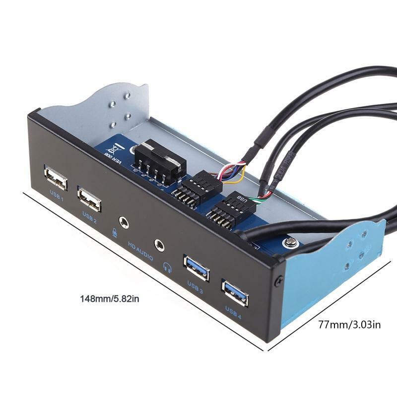 Usb3.0 Front Chassis Optical Drive Bit Panel 2 USB3.0 Ports + 2 Usb2.0 Ports