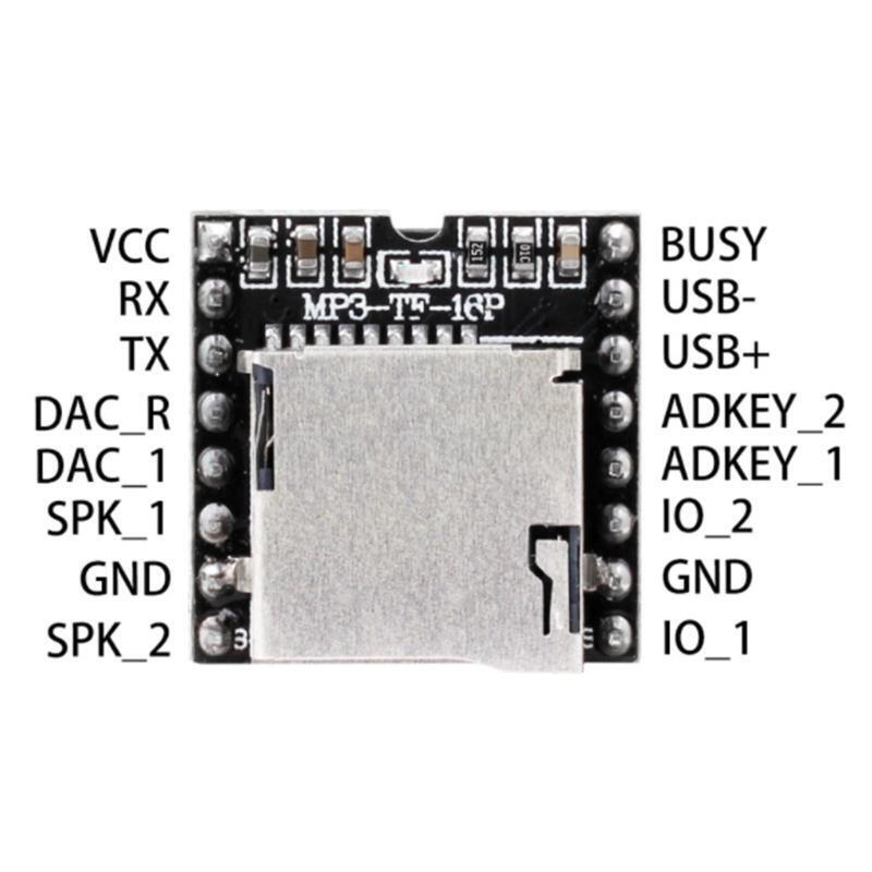 Multifunctional Mp3 Decoder Board Multi-directional Control TF Card U-Disk IO