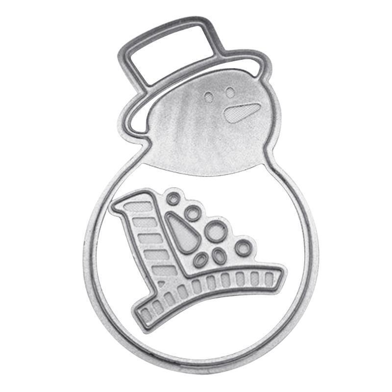 Cute Snowman Metal Cutting Die Christmas Gifts for Children Teens Boys Girls