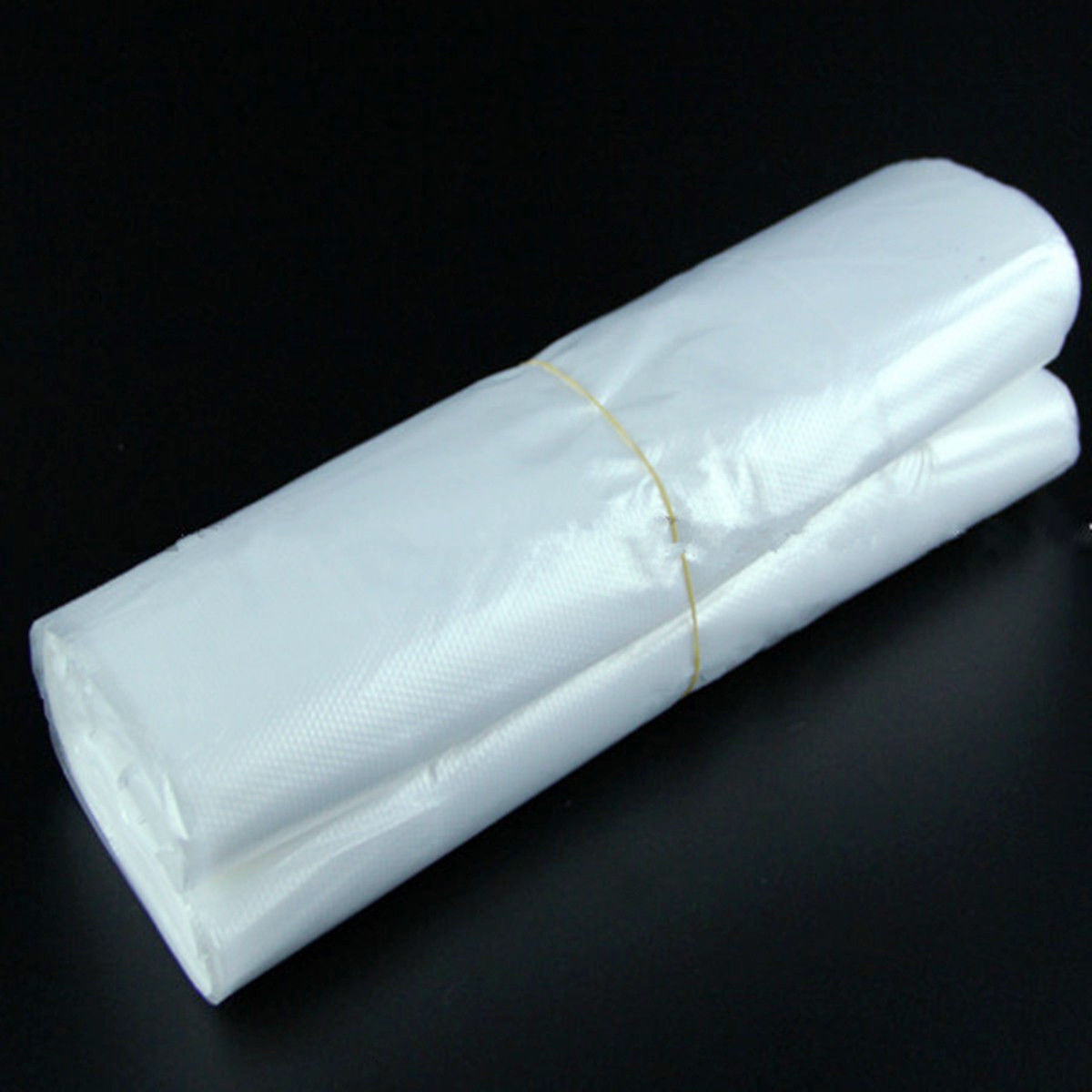 Carry Out Retail Supermarket Grocery White Plastic Shopping Bag 28.5x18cm 100Pcs