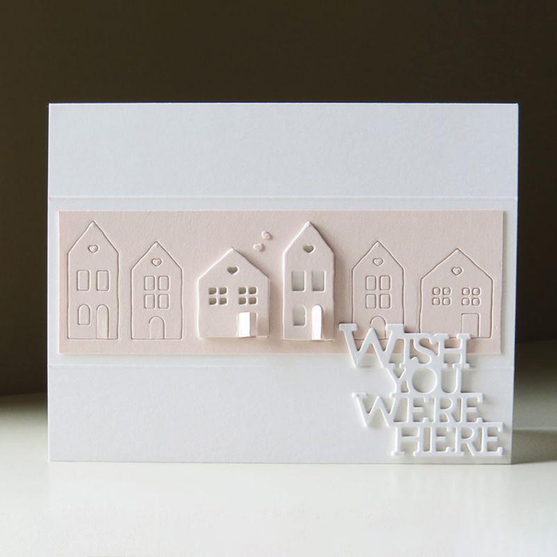 House Metal Cutting Dies Stencil Scrapbooking DIY Album Stamp Paper Card Emboss