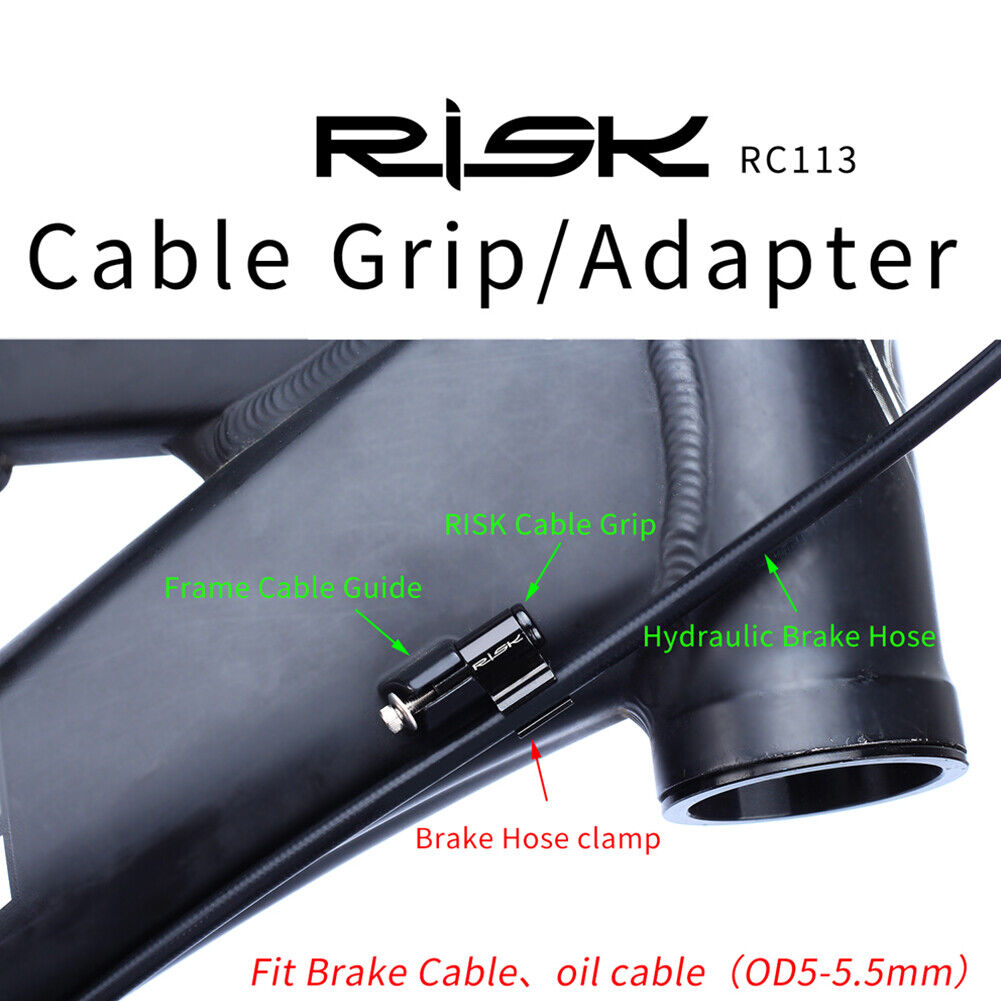 4pcs RISK MTB Bike Oil Tube Fixed Conversion Seat Disc Brake Cable Guide