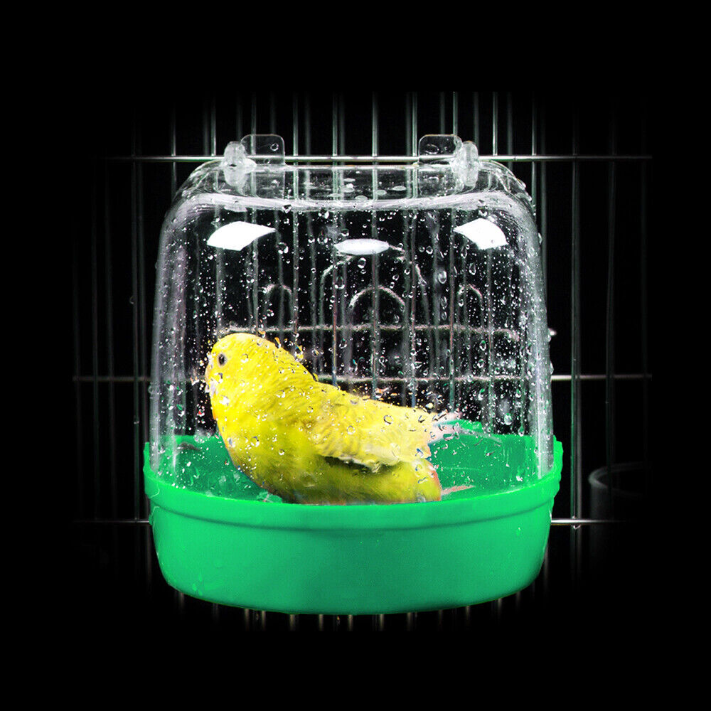 Bathtubs Kit Bath Shower Box Bird Cage Accessories Hanging Cage Parrot Bathtub