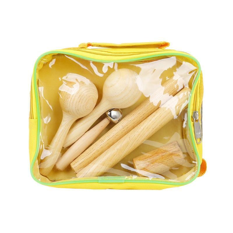 4Piece Children's Percussion Set Educational Wooden Musical Instruments for Kids