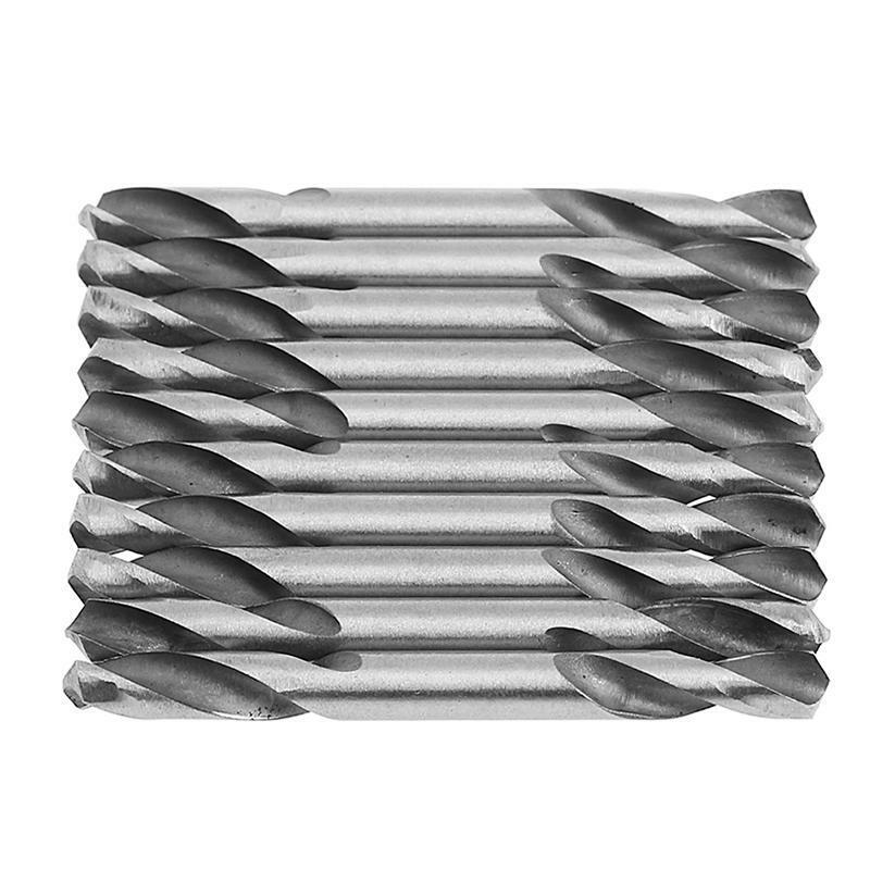 10Pcs 5.2mm HSS Double Ended Spiral Torsion Drill Tools Drill Set