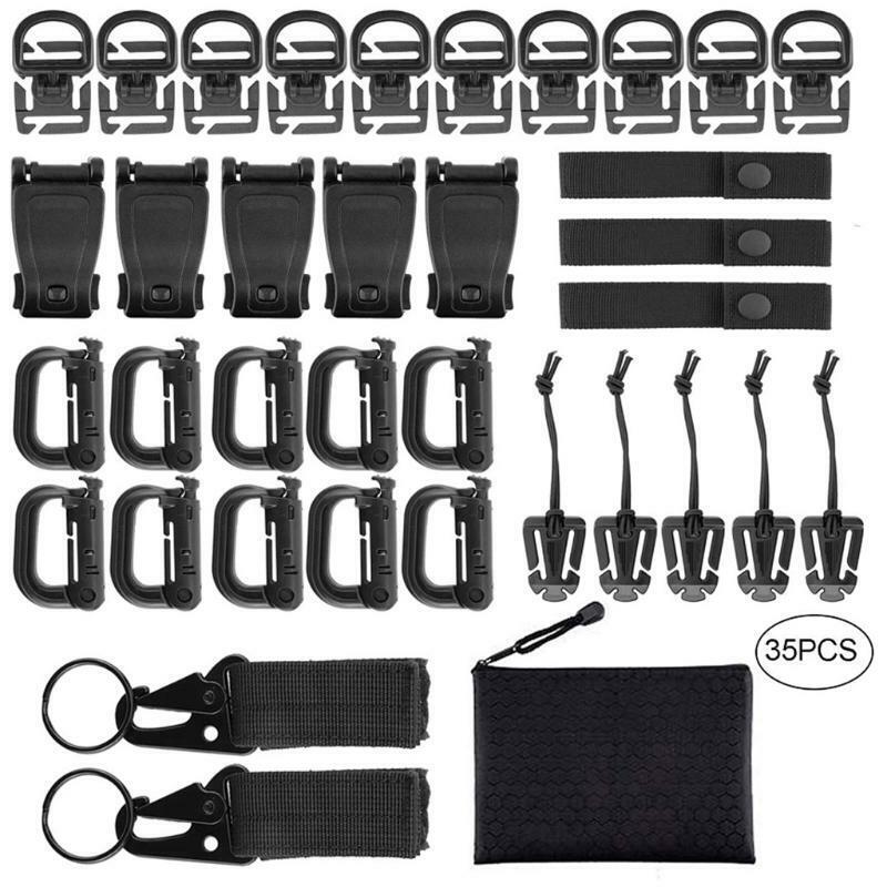 Tac-tical Gear Clip Buckle Strap for Molle Backpack Attachments Outdoor Tools