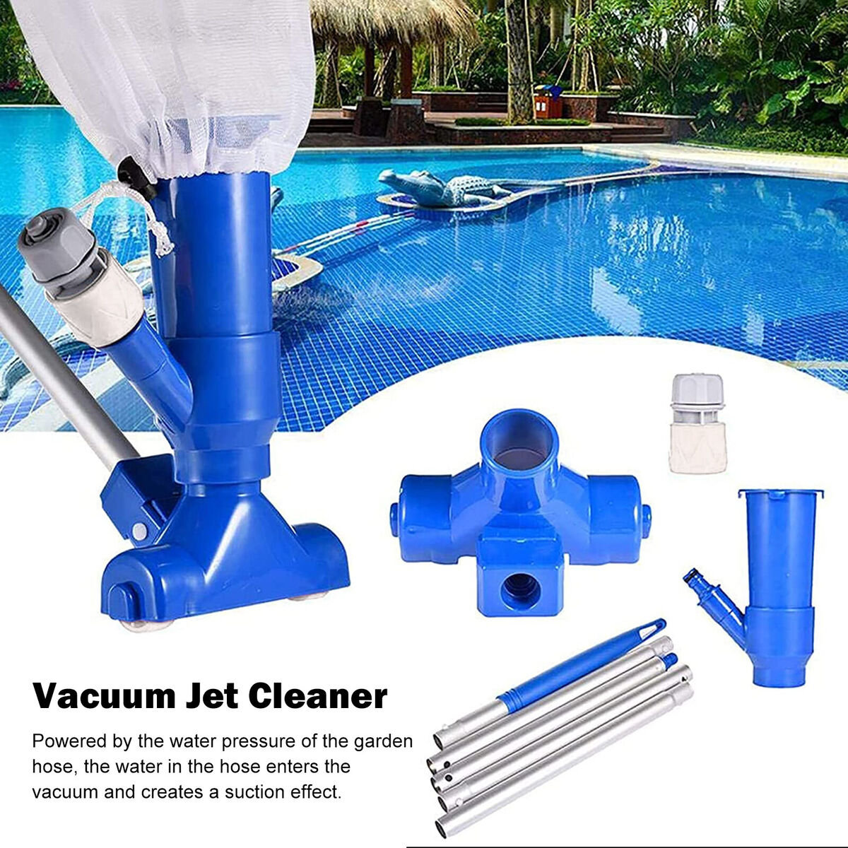 Pool Fountain Vacuum Jet Cleaner for Above Ground Pool SPA Pond Tub