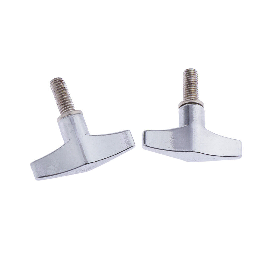 2 Pieces Quick Release Cymbal Stand Wing Screw Nut Drum Percussion Parts