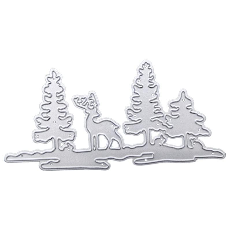 Creative Metal Elk Deer Cutting Die Christmas Theme Die Cuts Embossing Template