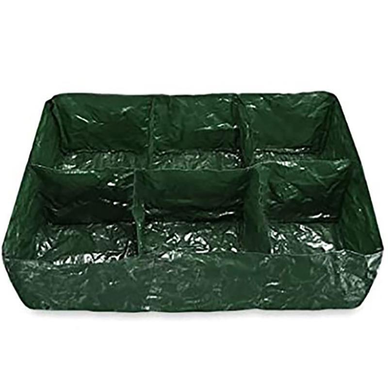 6 Divided Grids Raised Garden Planter Grow Pot for Outdoor Herb Flower Plants