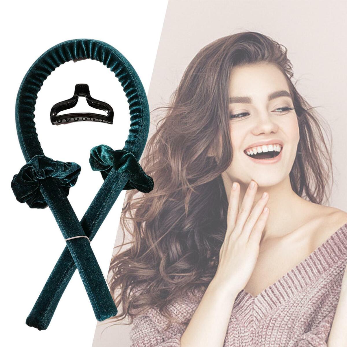2x Heatless  Curlers No Heat Curling Ribbon Shiny  for