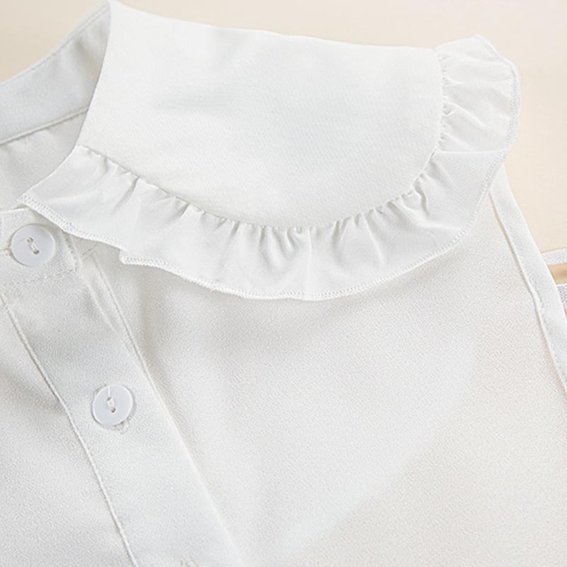 Sweet Lolita Decorative False Collar Large Lapel Ruffles Detachable Half Shirt